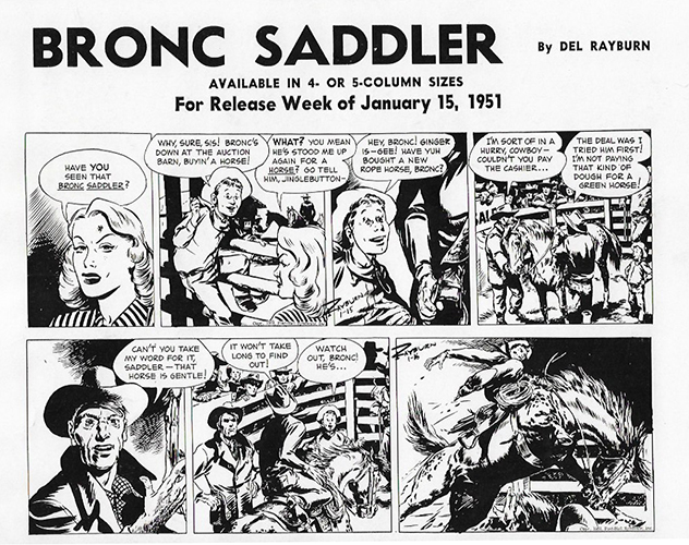 Bronc saddler