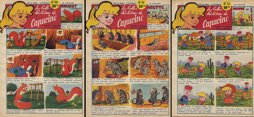 LES BELLES HISTOIRES DE CAPUCINE 10 -11 -12